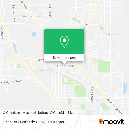 Mapa de Bonkerz Comedy Club