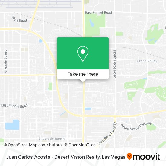 Mapa de Juan Carlos Acosta - Desert Vision Realty