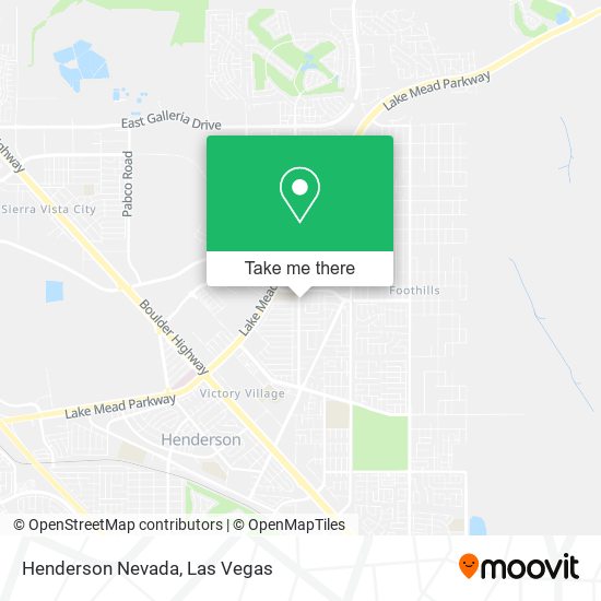 Henderson Nevada map