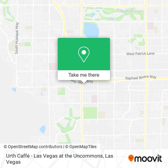 Urth Caffé - Las Vegas at the Uncommons map