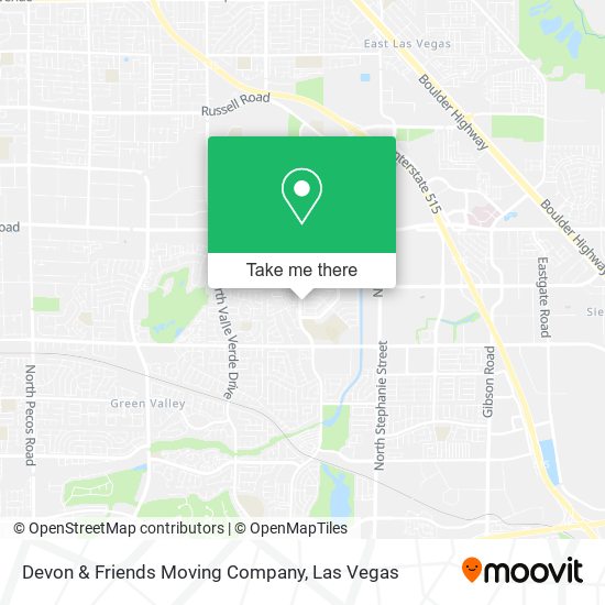 Mapa de Devon & Friends Moving Company