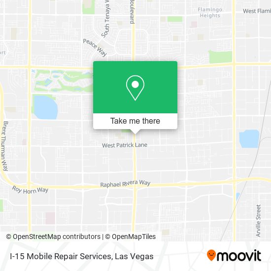 I-15 Mobile Repair Services map
