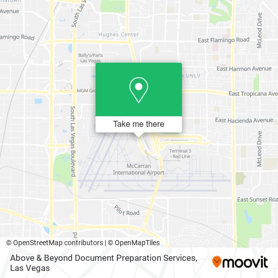 Above & Beyond Document Preparation Services map