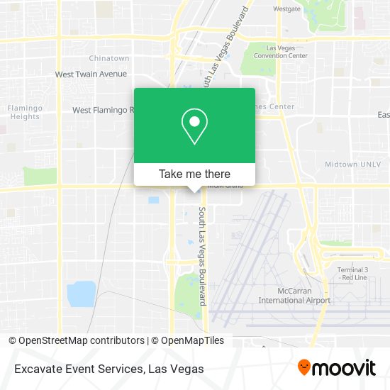 Excavate Event Services map