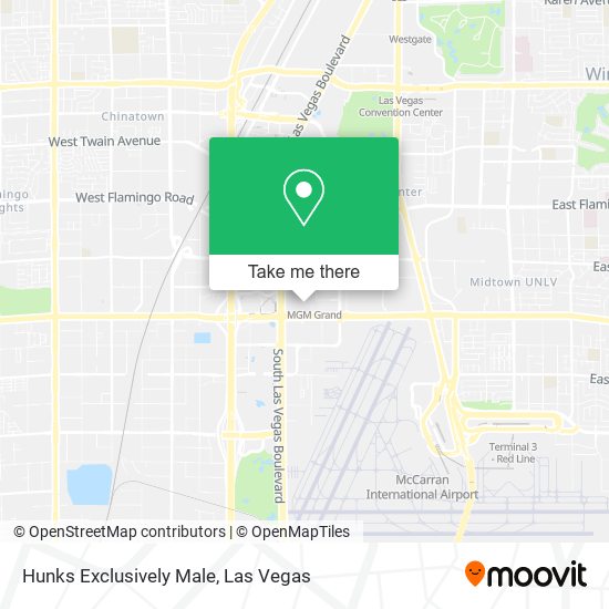 Hunks Exclusively Male map