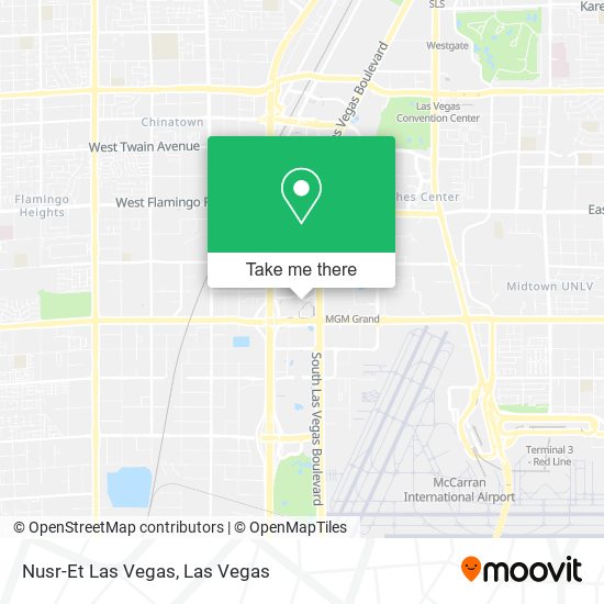 Mapa de Nusr-Et Las Vegas