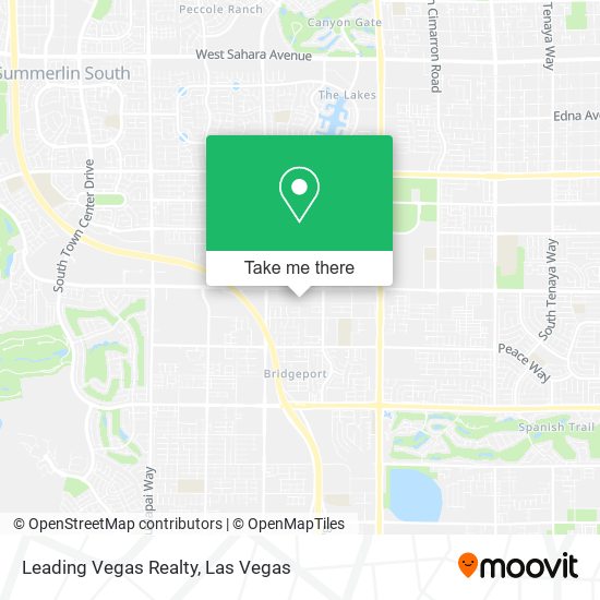 Leading Vegas Realty map