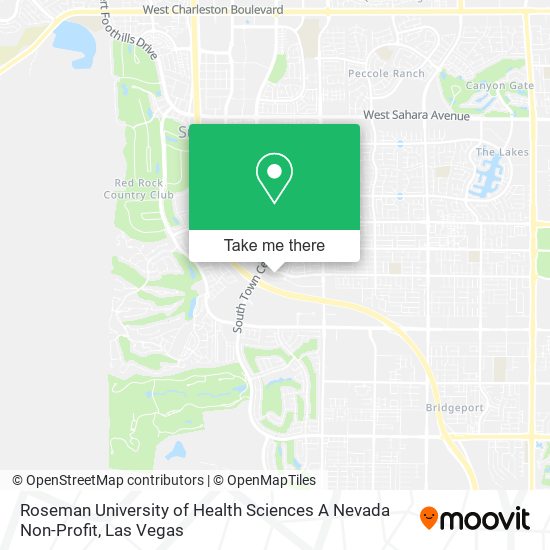 Mapa de Roseman University of Health Sciences A Nevada Non-Profit