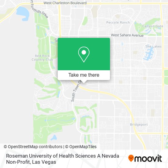 Roseman University of Health Sciences A Nevada Non-Profit map