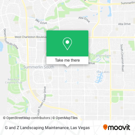 G and Z Landscaping Maintenance map