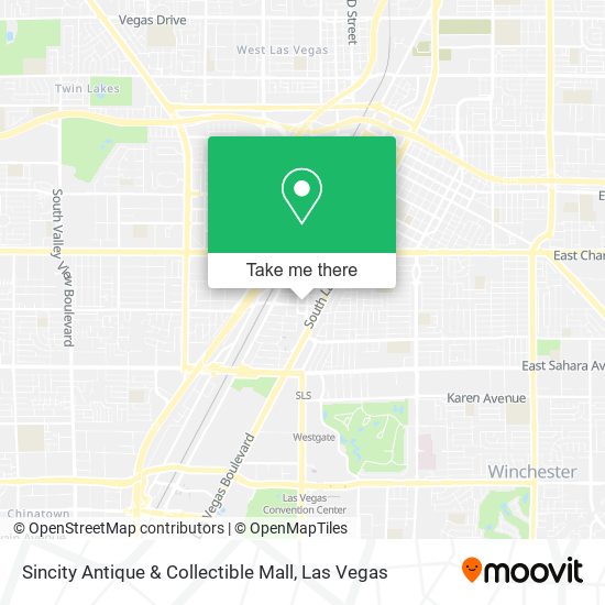 Sincity Antique & Collectible Mall map