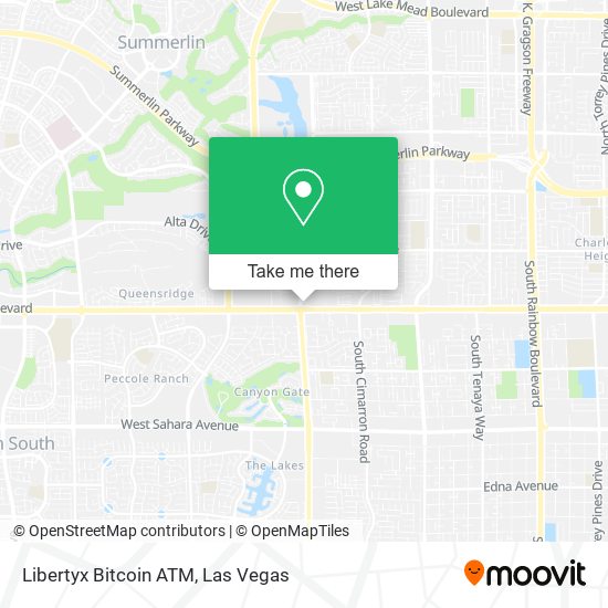 Mapa de Libertyx Bitcoin ATM