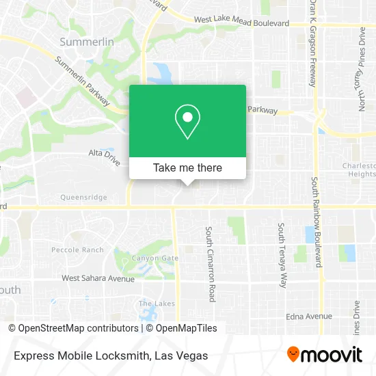 Express Mobile Locksmith map