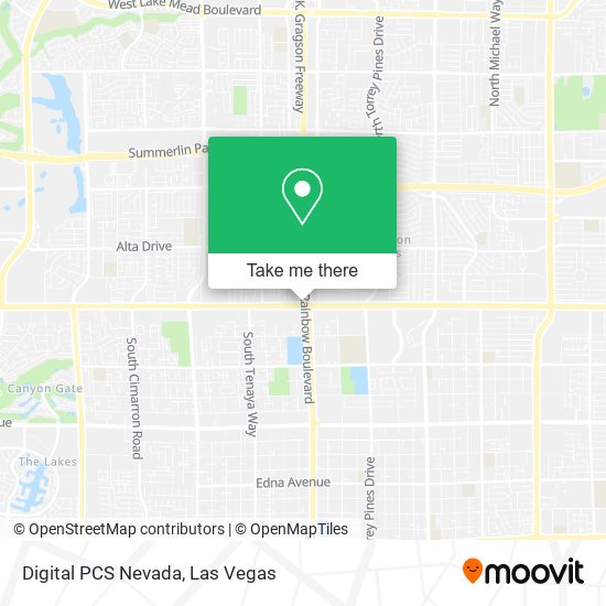 Digital PCS Nevada map