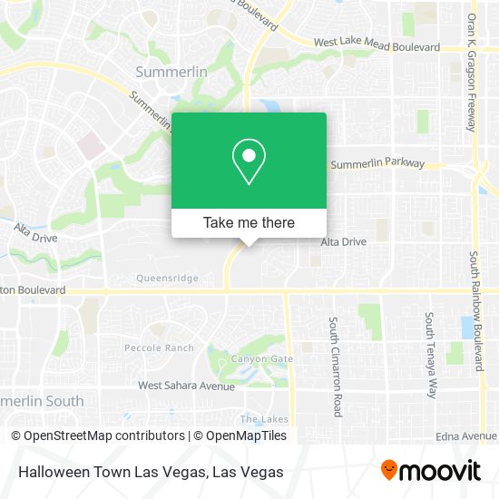 Halloween Town Las Vegas map