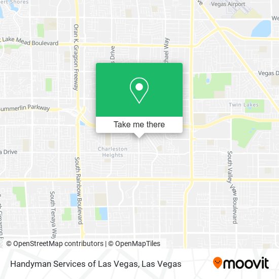 Handyman Services of Las Vegas map