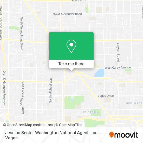 Mapa de Jessica Senter Washington National Agent