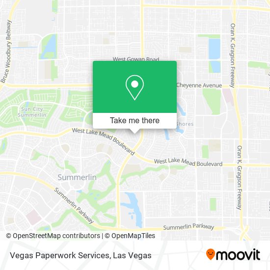 Vegas Paperwork Services map