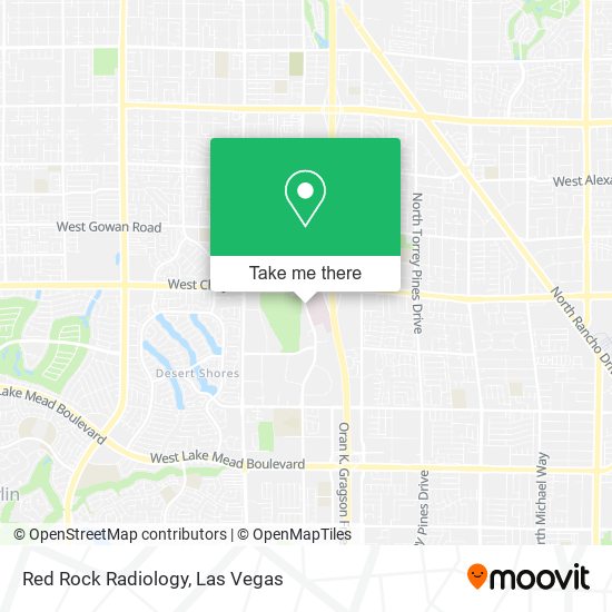 Red Rock Radiology map