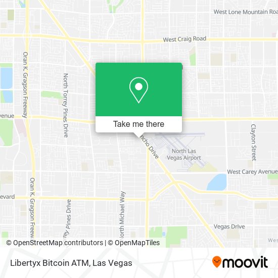 Mapa de Libertyx Bitcoin ATM