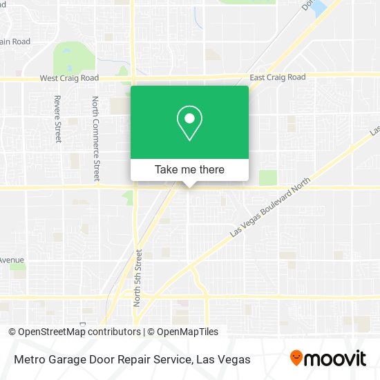 Metro Garage Door Repair Service map