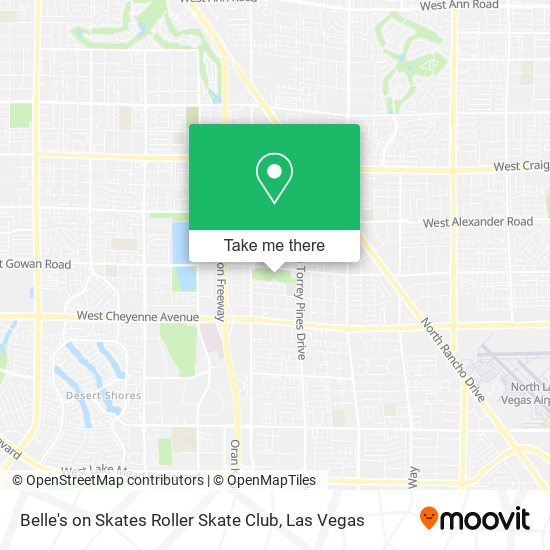 Mapa de Belle's on Skates Roller Skate Club