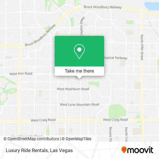 Luxury Ride Rentals map