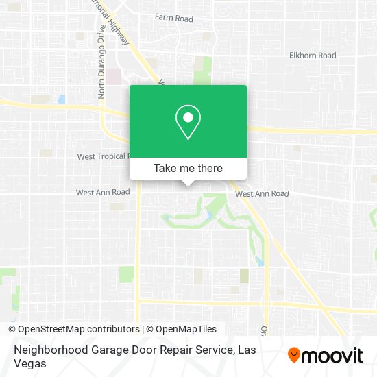Mapa de Neighborhood Garage Door Repair Service