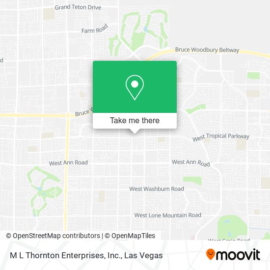 Mapa de M L Thornton Enterprises, Inc.