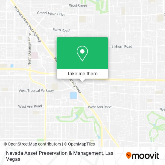 Mapa de Nevada Asset Preservation & Management