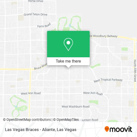 Mapa de Las Vegas Braces - Aliante