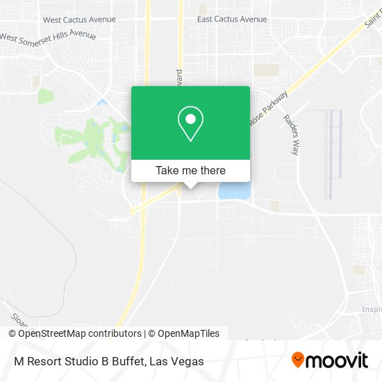 M Resort Studio B Buffet map