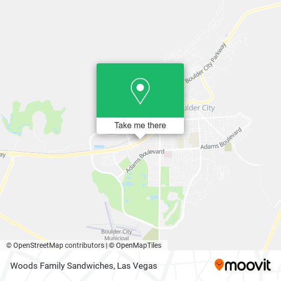 Woods Family Sandwiches map