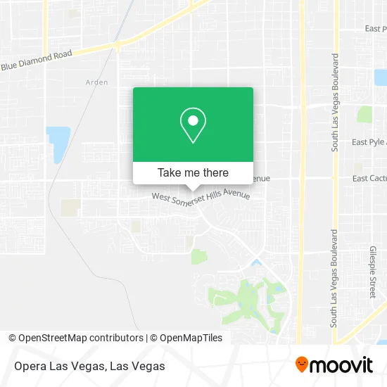 Mapa de Opera Las Vegas