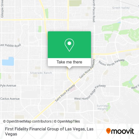 First Fidelity Financial Group of Las Vegas map