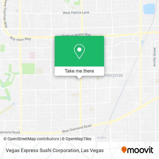 Mapa de Vegas Express Sushi Corporation