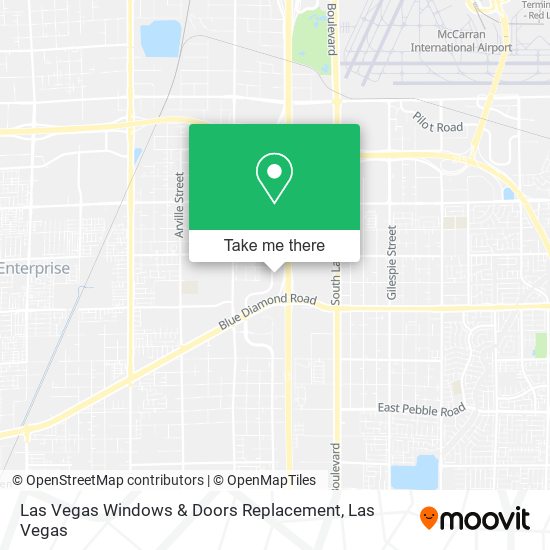 Las Vegas Windows & Doors Replacement map