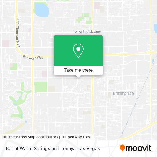 Mapa de Bar at Warm Springs and Tenaya
