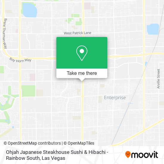 Ohjah Japanese Steakhouse Sushi & Hibachi - Rainbow South map