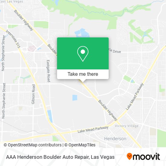 AAA Henderson Boulder Auto Repair map