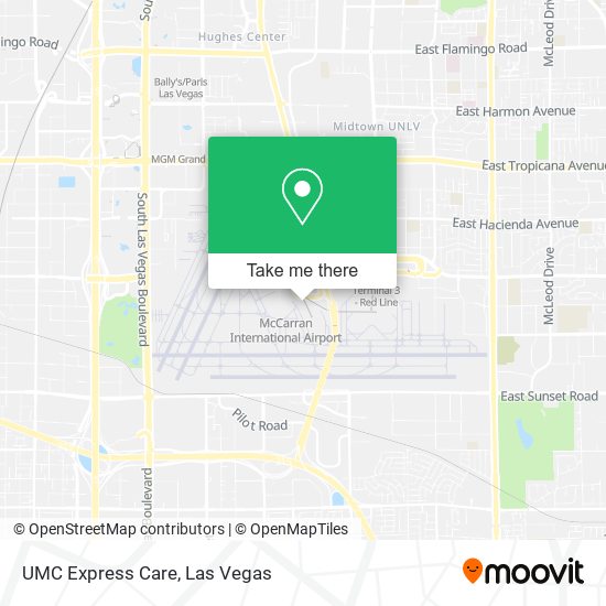 UMC Express Care map