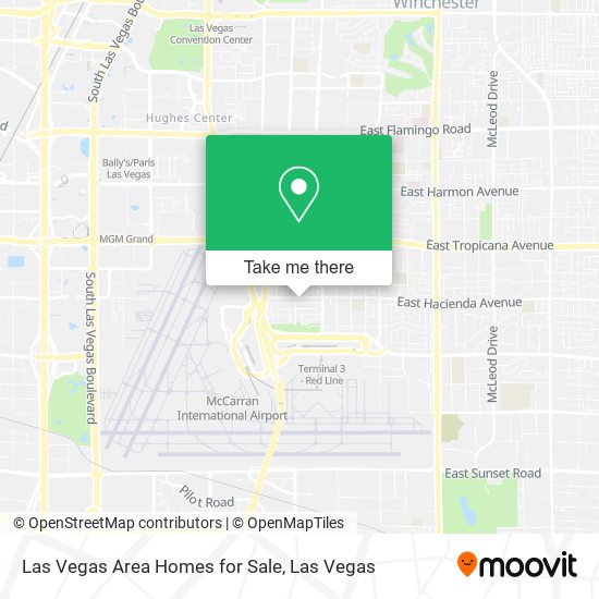 Mapa de Las Vegas Area Homes for Sale