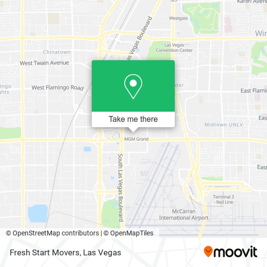 Fresh Start Movers map