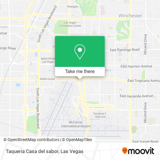 Mapa de Taqueria Casa del sabor