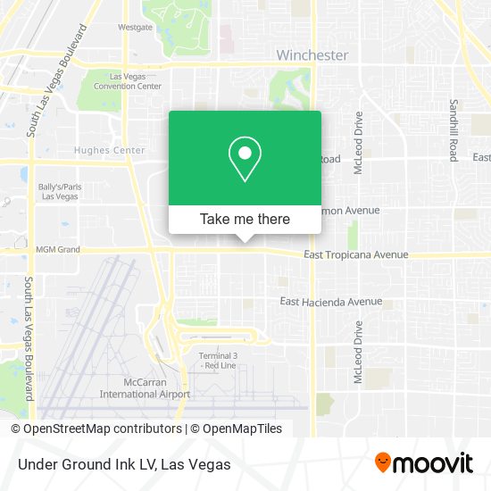 Under Ground Ink LV map