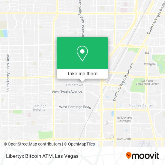 Mapa de Libertyx Bitcoin ATM