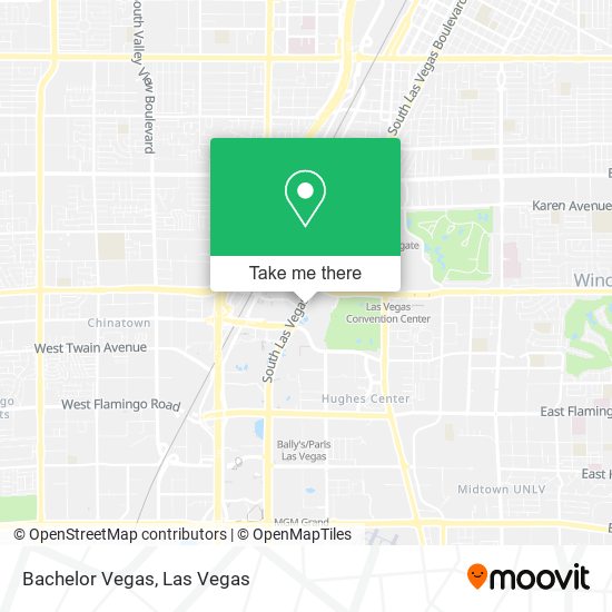 Bachelor Vegas map