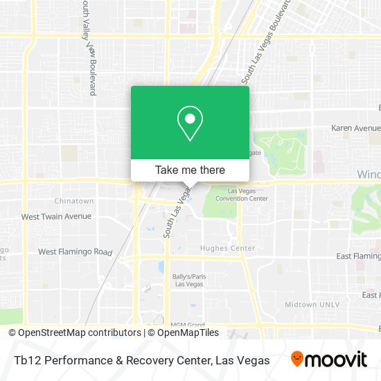 Mapa de Tb12 Performance & Recovery Center