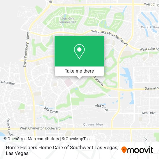 Home Helpers Home Care of Southwest Las Vegas map