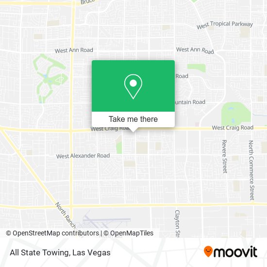 Mapa de All State Towing